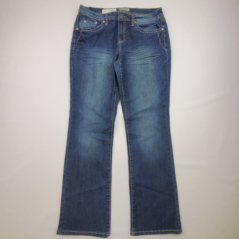 EARL JEAN HEAVY STITCHED POCKET STRAIGHT LEG JEANS